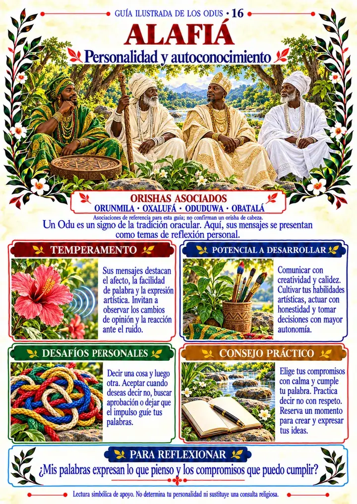 Orishas: Orunmila, Oxalufá, Oduduwa y Obatalá
